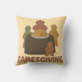 エピック・ゲーマージング・おもしろい感謝祭ボーダーマアート クッション (裏面)