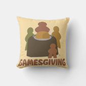 エピック・ゲーマージング・おもしろい感謝祭ボーダーマアート クッション (正面)