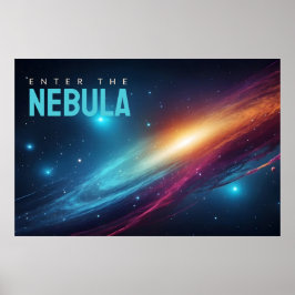 エピック コズミック スーパーノヴァ ネオン 抽象的宇宙アート ポスト ポスター
