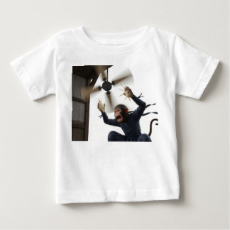 エピック・ニンジャ・チンパンジー・ウォリアー・キャラクターイラスト ベビーTシャツ