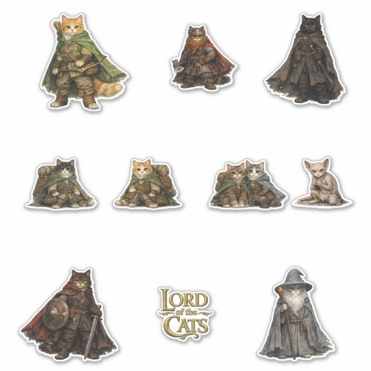エピック・ファンタジー・クエスト・キャッツ シール (正面)