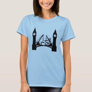 エピック ロンドン 時計塔 橋 建設 Tシャツ