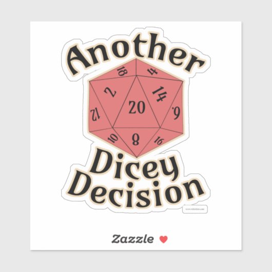 エピック 別の Dicey Decision ゲーム タイム デザイン シール (シート)