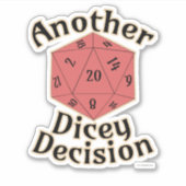 エピック 別の Dicey Decision ゲーム タイム デザイン シール (正面)
