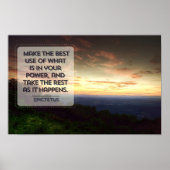 エピテトス感動的引用文最高の「使用」 ポスター (正面)