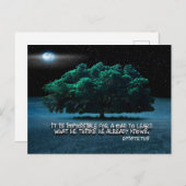 エピテトス感動的引用文「学」 ポストカード (正面/裏面)