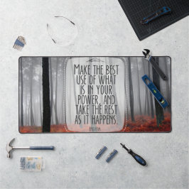 エピテトス感動的引用文「適応」 デスクマット