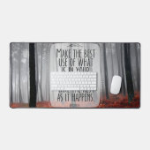 エピテトス感動的引用文「適応」 デスクマット (キーボード&マウス)