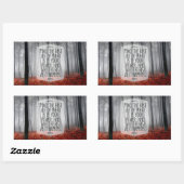 エピテトス感動的引用文「適応」 長方形シール (シート)