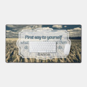 エピテトス「やれ」感動的引用文 デスクマット (キーボード&マウス)