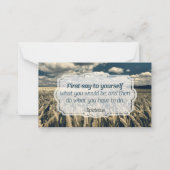 エピテトス「やれ」感動的引用文 ノートカード (正面)