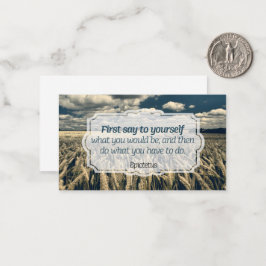 エピテトス「やれ」感動的引用文 ノートカード