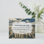 エピテトス「やれ」感動的引用文 ポストカード (スタンド正面)