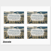 エピテトス「やれ」感動的引用文 長方形シール (シート)