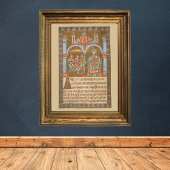 エピファニー3王クリスマス中世の写本 ポスター