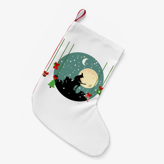 エピファニー・クリスマスベファナ スモールクリスマスストッキング (正面 (吊り時))