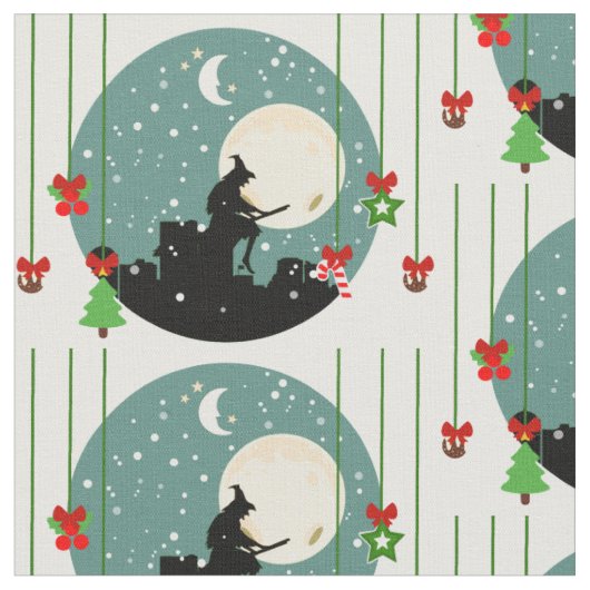 エピファニー・クリスマスベファナ ファブリック (クローズアップ)