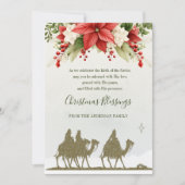 エピファニー クリスマス 三人の賢人 ポインセチア (正面)