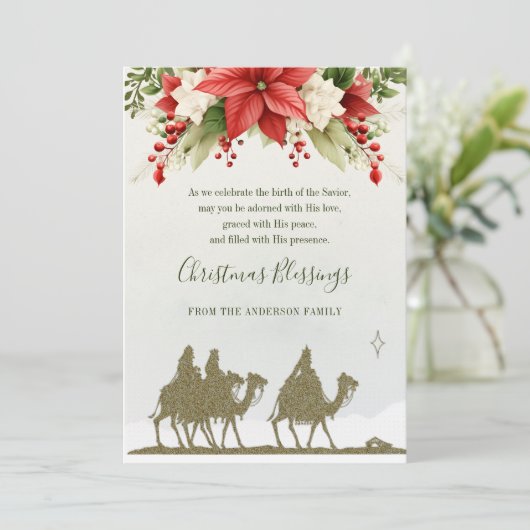 エピファニー クリスマス 三人の賢人 ポインセチア (スタンド正面)