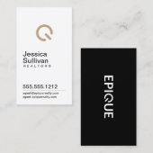 エピーク・ホワイト・モダン名刺 名刺 (正面/裏面)