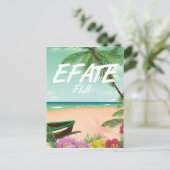 エファテ フィジー 太平洋 旅行 ポスター ポストカード (スタンド正面)