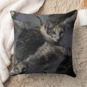 エフェクトトラフの猫の写真 クッション (ブランケット)