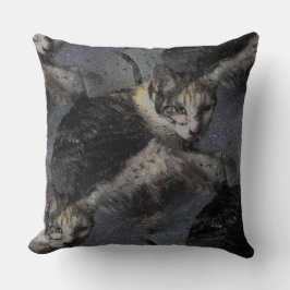 エフェクトトラフの猫の写真 クッション