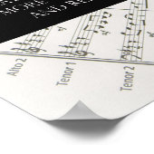 エフェクト音楽のメモ – 音楽引用文 ポスター (角)