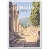 エフェソスターキートラベルアートヴィンテージ シール (正面)