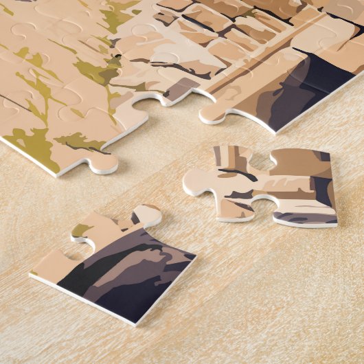 エフェソスターキートラベルアートヴィンテージ ジグソーパズル (側面)