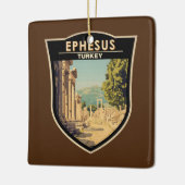 エフェソスターキートラベルアートヴィンテージ セラミックオーナメント (左)