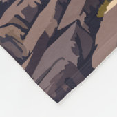 エフェソスターキートラベルアートヴィンテージ フリースブランケット (角)