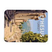 エフェソスターキートラベルアートヴィンテージ マグネット (横)