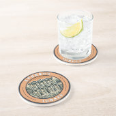 エフェソストルコイラストレーショントラベルアートバッジ コースター (側面)