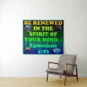 エフェソ人の聖書詩4:23 タペストリー (インサイチュ(横))