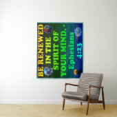 エフェソ人の聖書詩4:23 タペストリー (インサイチュ)