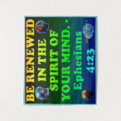 エフェソ人の聖書詩4:23 タペストリー (正面)