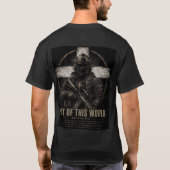エフェソ人への手紙 6:12 ウォリアーTシャツ Tシャツ (裏面)