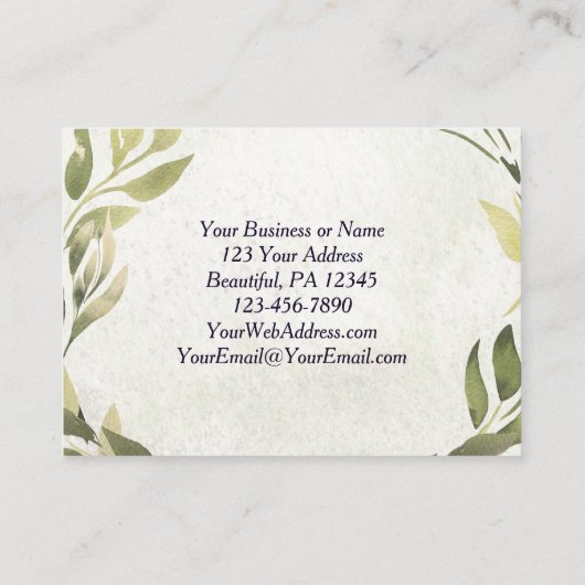 エフェソ人2:8グレース、あなたは救いた 名刺 (裏面)