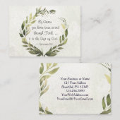 エフェソ人2:8グレース、あなたは救いた 名刺 (正面/裏面)