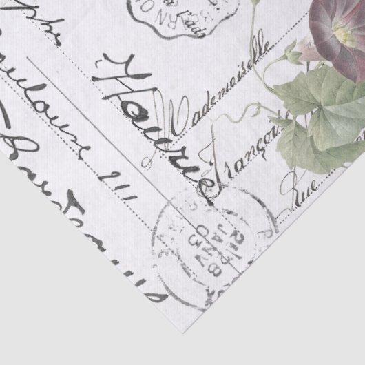 エフェフランスのメラモーニンググローリーフラワーズティッシュペーパー 薄葉紙 (詳細)