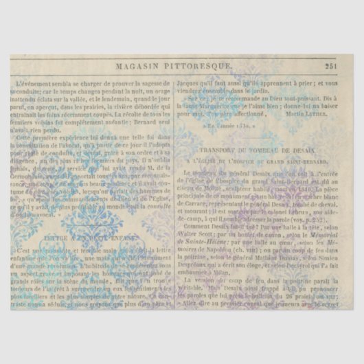 エフェメフランスのラ紙シリーズデザイン13 薄葉紙 (正面)