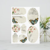 エフェメララベルバタフライフローラスクラップブック作りシート (スタンド正面)