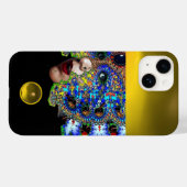 エフェメラル、美しいとマスクイエロートパーズジェム Case-Mate iPhoneケース (裏面 (横))