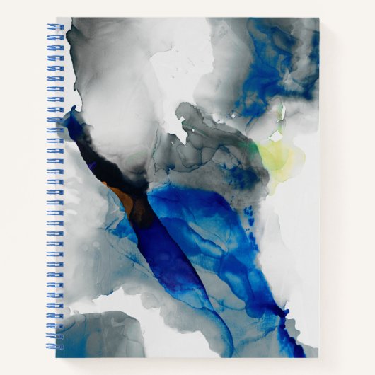 エフェメラル – 青とグレー ノートブック (正面)