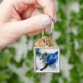 エフェメラル – 青と灰色 キーホルダー (手)