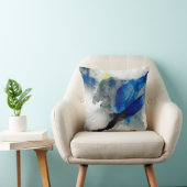 エフェメラル – 青と灰色 クッション (椅子)