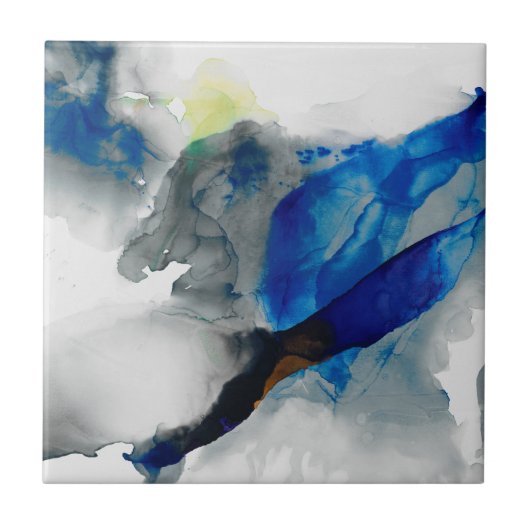 エフェメラル – 青と灰色 タイル (正面)