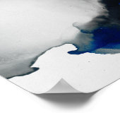 エフェメラル – 青と灰色 ポスター (角)