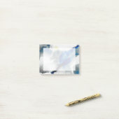 エフェメラル – 青と灰色 ポストイット (デスク上)